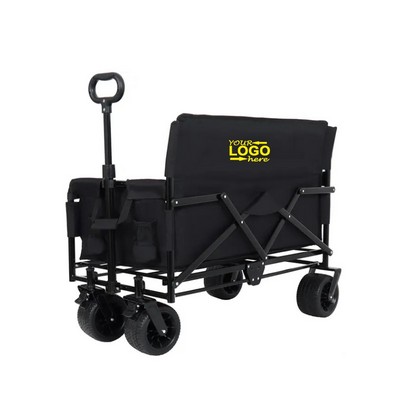 Folding Outdoor Camping Wagon Recliner Chair Cart