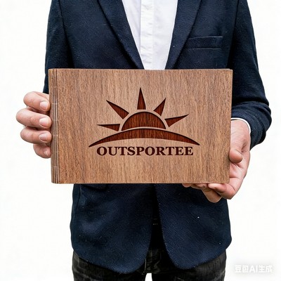 Rustic Wooden Guest Book for Wedding - Custom Sign In Book