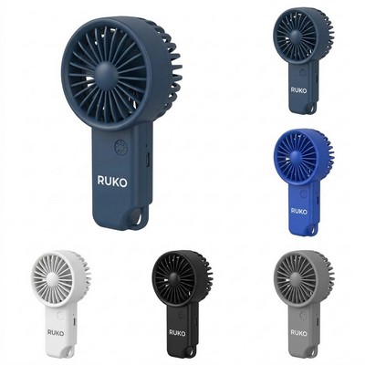 Rechargeable Mini Portable Fan with Carabiner Clip