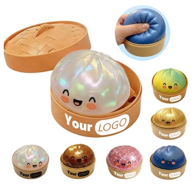 Realistic Pork Bun Squishy Squeeze Stress Toy