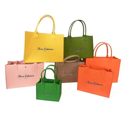 Heavy Duty Felt Tote Shopping Bags