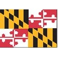 5'x8' Maryland State Nylon Outdoor Flag - Style A