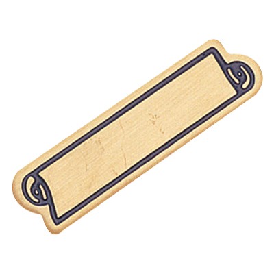 Etched Enameled School Large Service Bar Pin