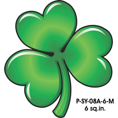 Shamrock Promotional Magnet w/ Strip Magnet (6 Square Inch)