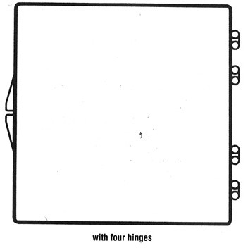 Rigid Clear Hinged Plastic Box (4 9/16"x4 9/16"x1 1/4")