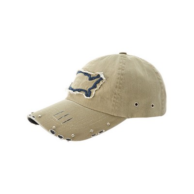 Washed Pigment Dyed Cotton Twill Cap