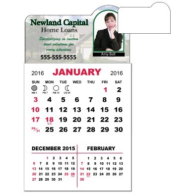 3-Month Magnet Mini Calendar Pad w/Arch