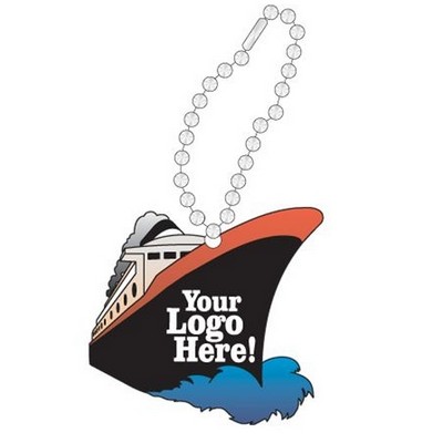 Cruise Ship Promotional Line Key Chain w/ Black Back (10 Square Inch)
