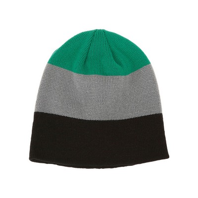 Knitted Striped Beanie