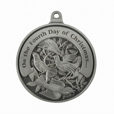 Twelve Days of Christmas Full Size Ornament (Day 4 - Four Calling Birds)