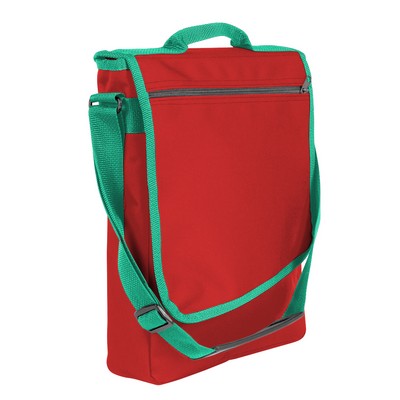 USA & Union Made 600 Denier Polyester Slanted Messenger Bag (12"x15")