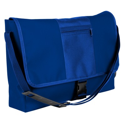 USA & Union Made 600 Denier Polyester Stripe Messenger Bag (14"x10")