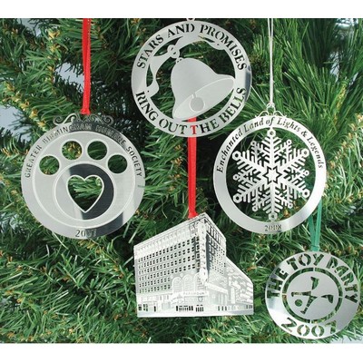 0.4mm Custom Stainless Steel Ornament (3")