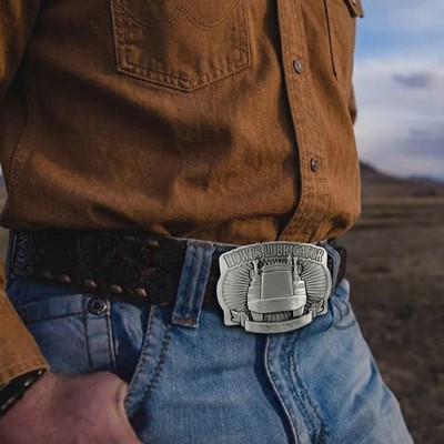 3D Pewter Belt Buckle (3" x 4")