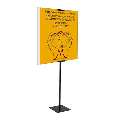 Economy Banner Stand Kit Double Sided, Vinyl (23" x 36")