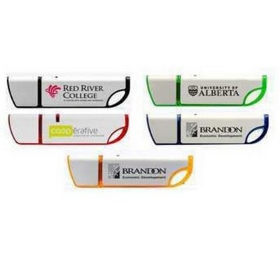 512 MB Translucent USB Drive w/Aluminum Inlay
