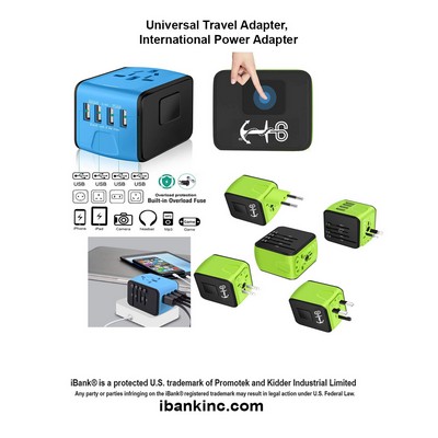 iBank ® World Travel Adapter for 150 countries