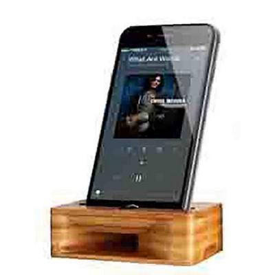 Bamboo Wood Phone Speaker and Holder