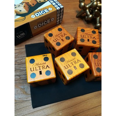 Giant Wooden Dice, set of 5
