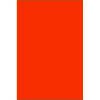 Fluorescent Red Rectangle Labels - 2" x 3.25"