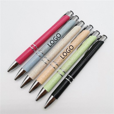 Eco Friendly Wheat Straw Promotional Ballpoint Pen