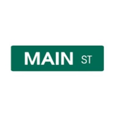 Baked Enamel Paint Custom Street Sign w/reflective lettering - Green - 6" x 36"