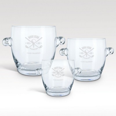 8" Crystal Coronet Ice Bucket