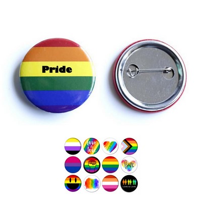 Custom Pride Round Button