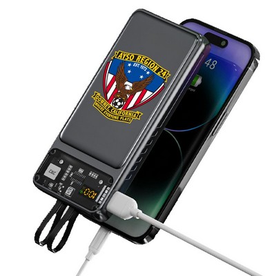 Galena Transparent Corded Power Bank 10000
