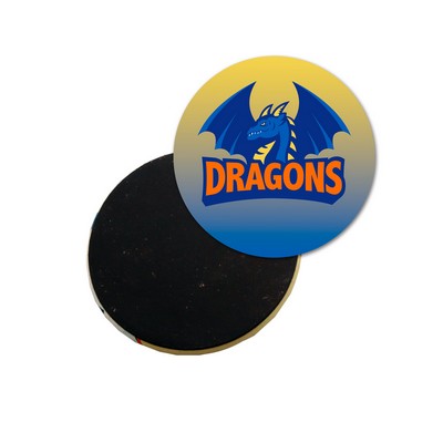 USA Made Round Celluloid Magnetic Full Color Button Magnet (3")