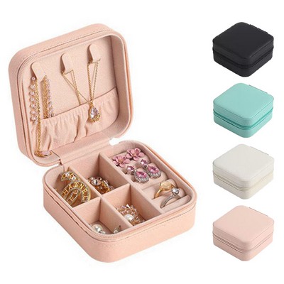 PU Leather Travel Jewelry Storage Box