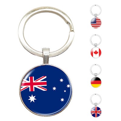 All Country National Flag Keychain