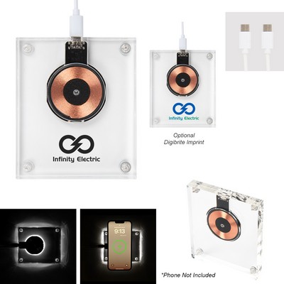 15w Acrylic Light Up Wireless Charger