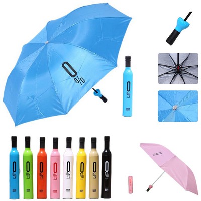 Folding Wine Bottle Umbrella