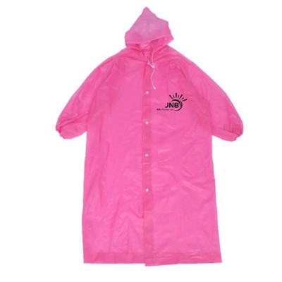 Waterproof Adult PEVA Rain Poncho