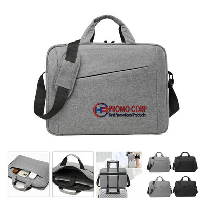 Premium Business Briefcase with Laptop Sleeve