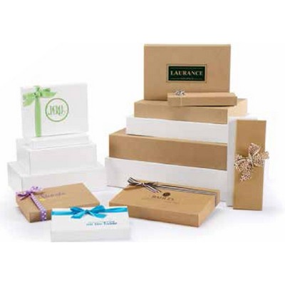 Eco White Matte/Gloss Pop Up Apparel Box (25"x 15"x 5")