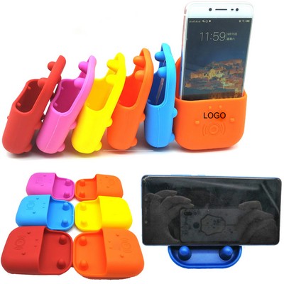 Silicone Hippo Shaped Phone Megaphone Stand