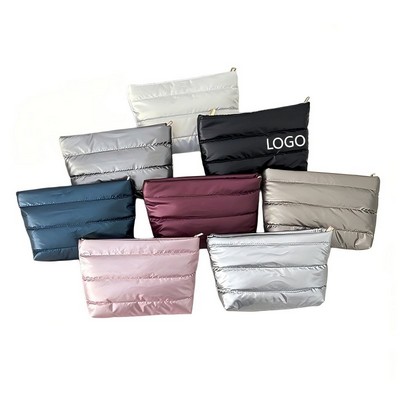 Puffy Quilted Makeup Bag
