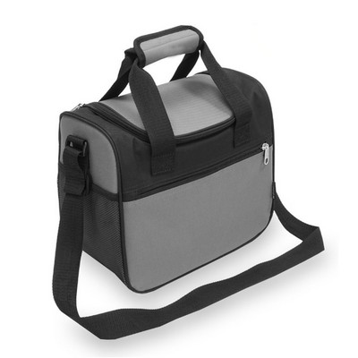 Everest® Large Cooler/Lunchbag, Black/Gray