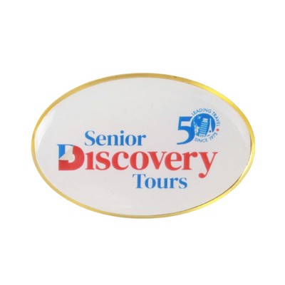 Oval Dome Lapel Pin