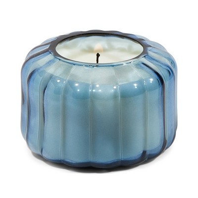 Ripple 4.5 Oz Blue Ribbed Glass - Peppered Indigo