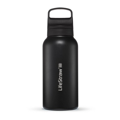 Lifestraw Go 1L Stainless Steel Filtered Water Bottle Nordic Noir