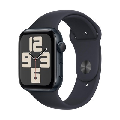 Apple Watch Se Gps 44Mm Midnight Aluminum Case W/ Midnight S/M Sport Band