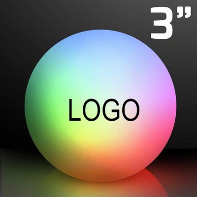 3" ABS Floating LED Beach Ball w/Muti-color Lighting Mode