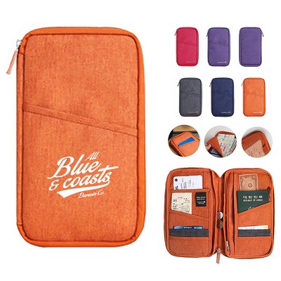 Travel Passport Wallet Organizer Bag
