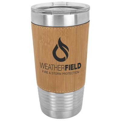 Polar Camel 20 oz. Laserable Leatherette Tumbler