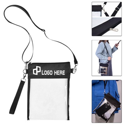 Pvc Transparent Crossbody Pouch