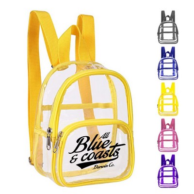 Clear Plastic Mini Backpack