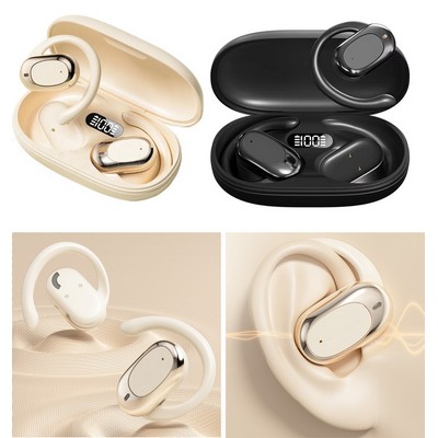 Ear Hook Wireless Sports Earbuds with Noise Cancelling and Directional Sound Transmission